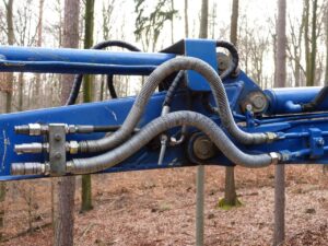 sistema con lubricante hidraulico